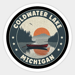 Coldwater Lake Michigan Sunset Sticker